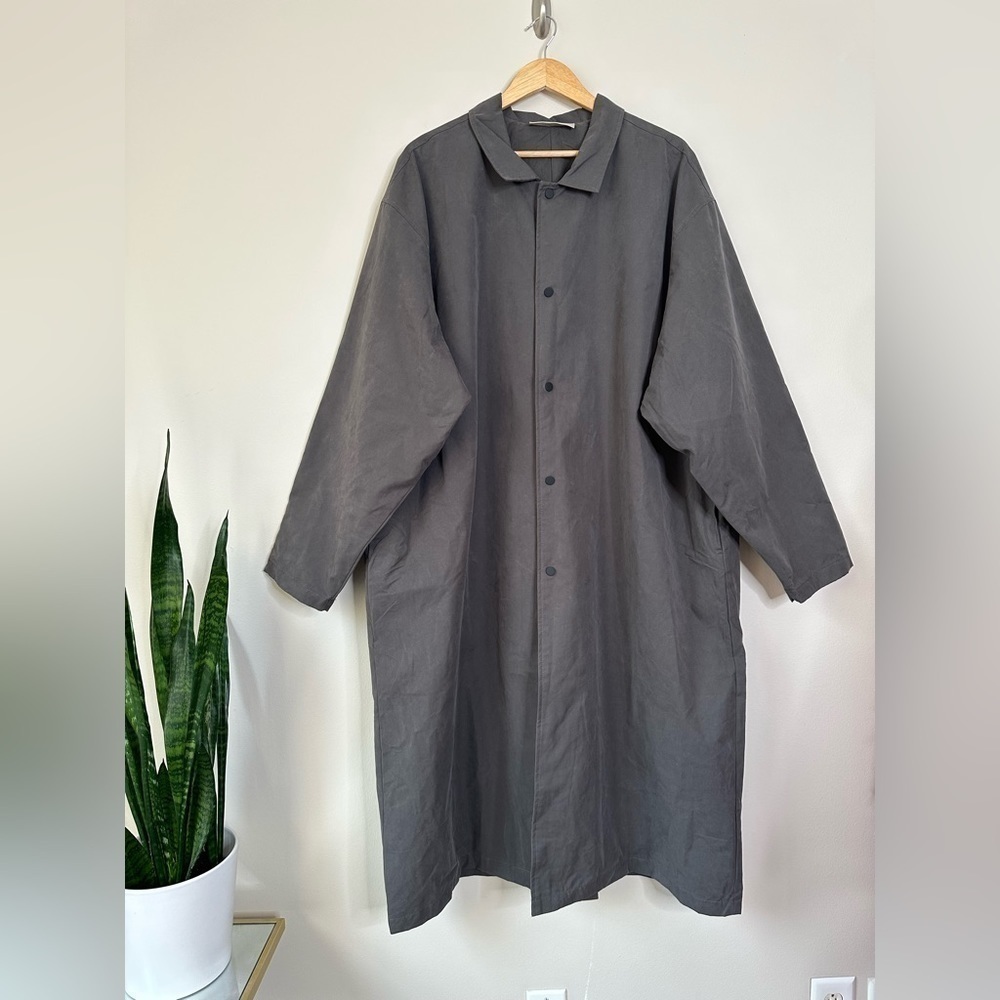 FEAR OF GOD ESSENTIALS Cotton Blend Shirt-Coat Trench XL NWOT - Picture 4 of 15